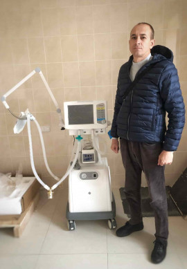 Вітаємо лікарню Харківської області з придбанням апарату для штучної вентиляції легень
